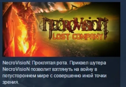 Necrovision Lost Company 💎 STEAM KEY РФ+СНГ СТИМ ЛИЦЕНЗ
