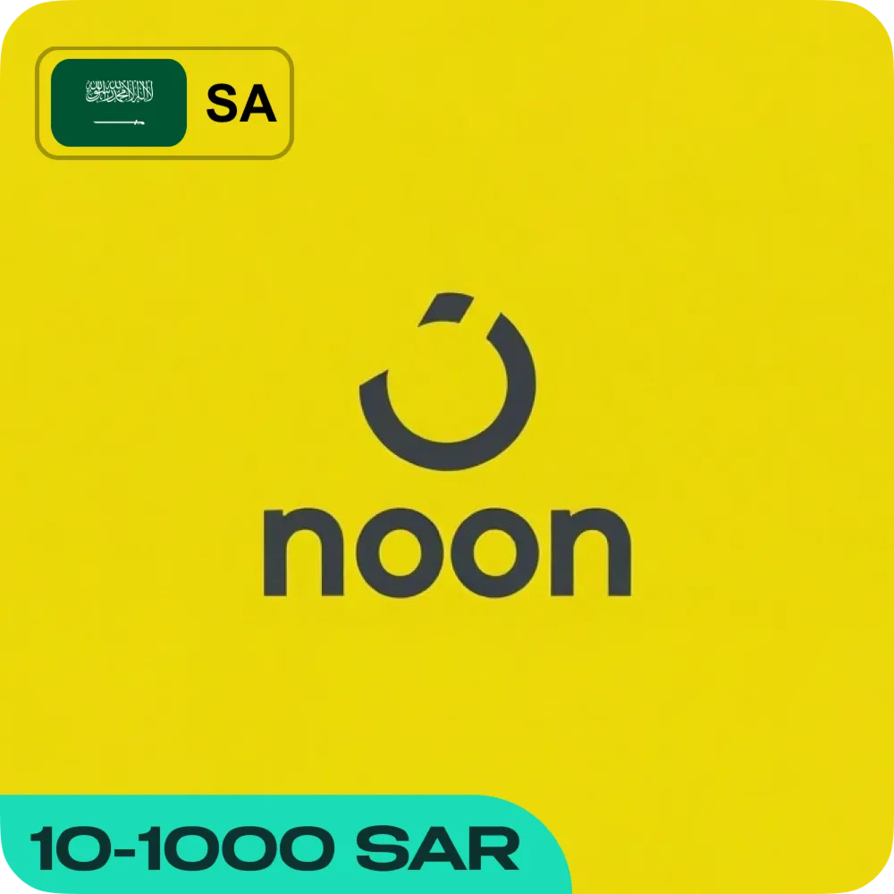 NOON GIFT CARD 10-1000 SAR САУДОВСКАЯ АРАВИЯ