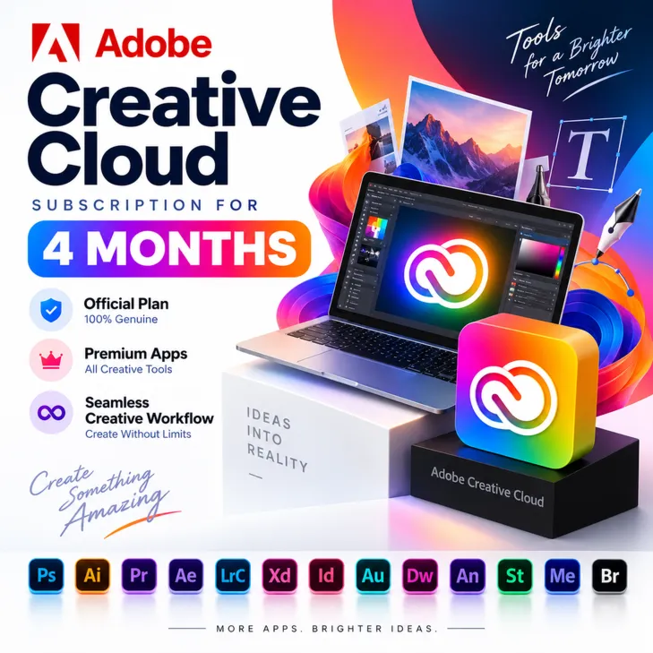 Adobe Creative Cloud Suites — 4 Months | All Apps