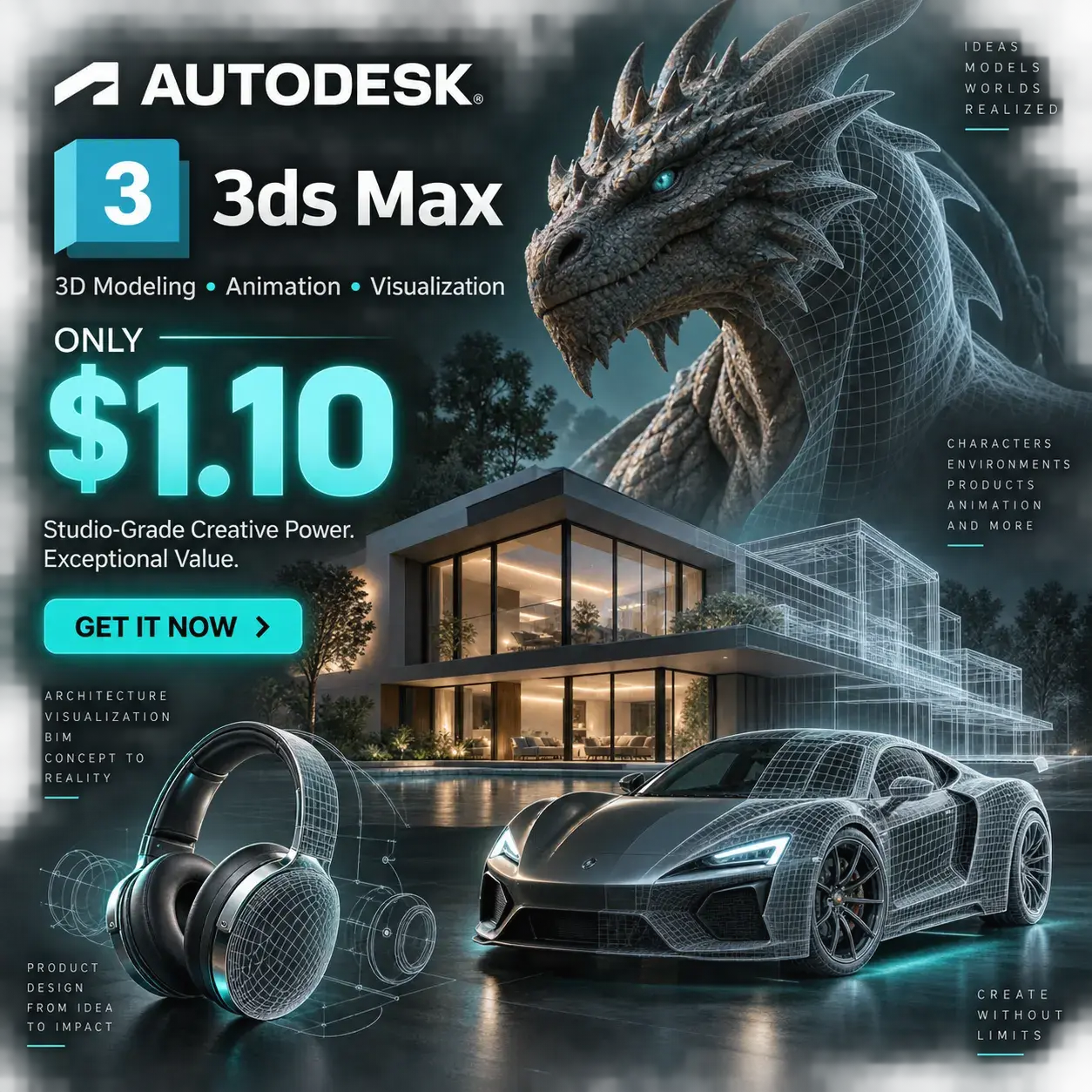 Autodesk 3ds Max | 2027/2026/2025/2024 | 6 Months | Your Email