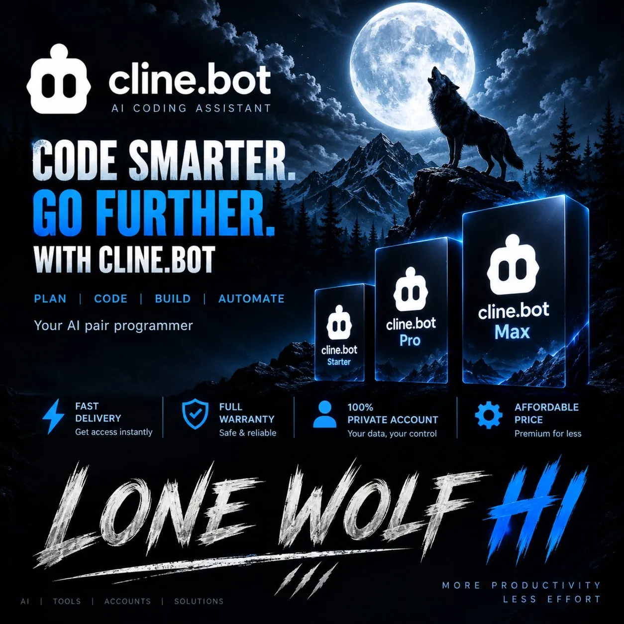 cline.bot / Подписка Cline Pass 1 месяц | Пополнение кредитов — низкая цена и полна