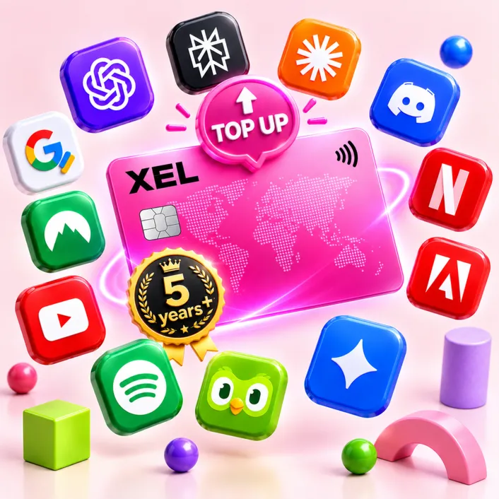 Глобальная Платёжная Карта | Пополняемая | $20-$49 | Apple Pay | Google Pay | ChatGPT