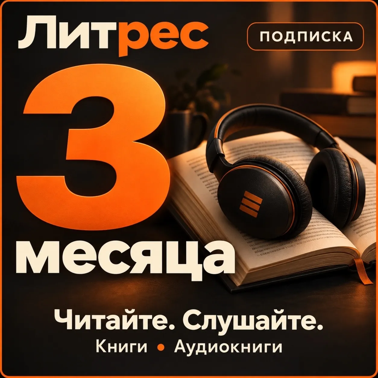 ЛИТРЕС подписка на 3 месяца промокод | Авто выдача 24/7