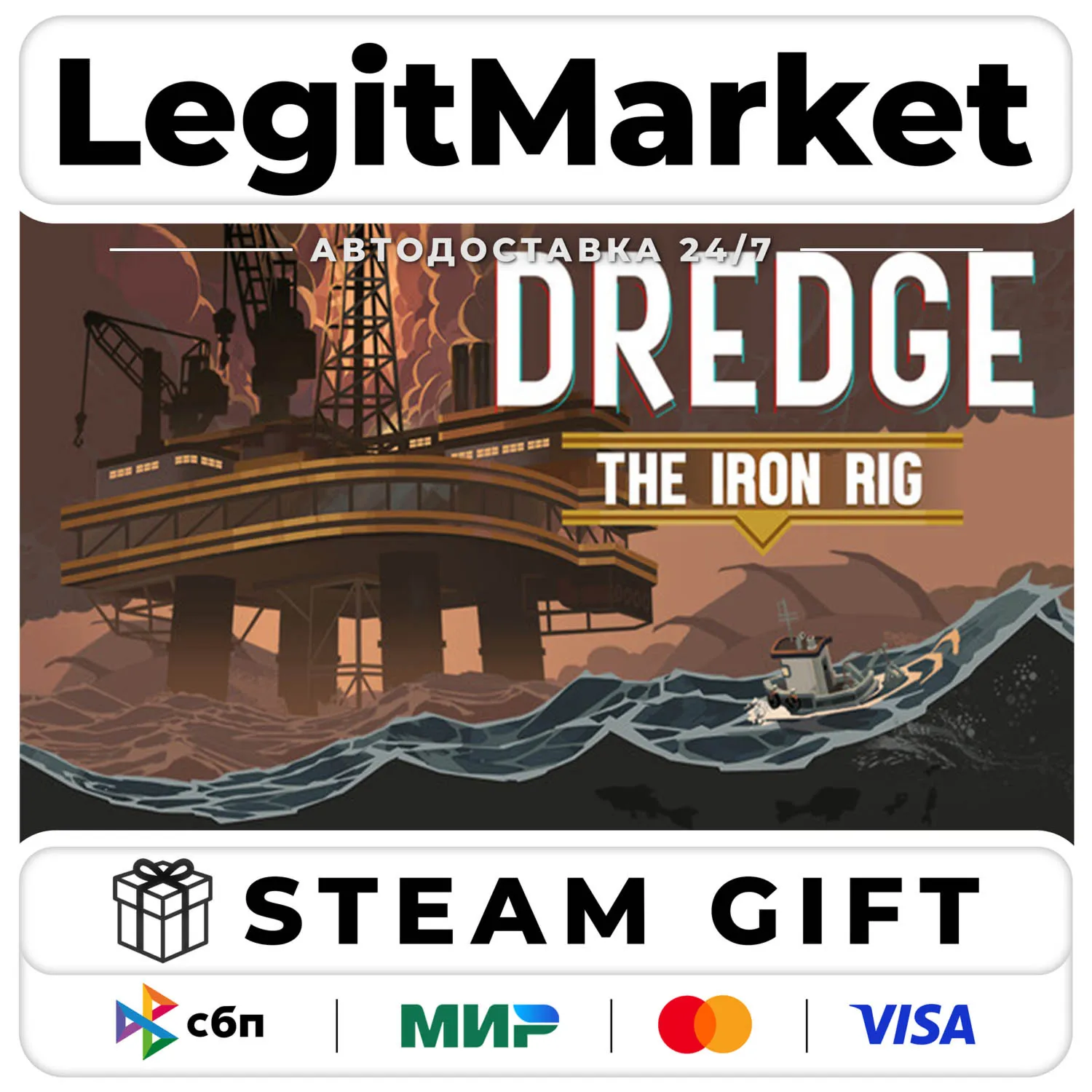 DLC DREDGE - The Iron Rig / Steam Авто / РУ + МИР