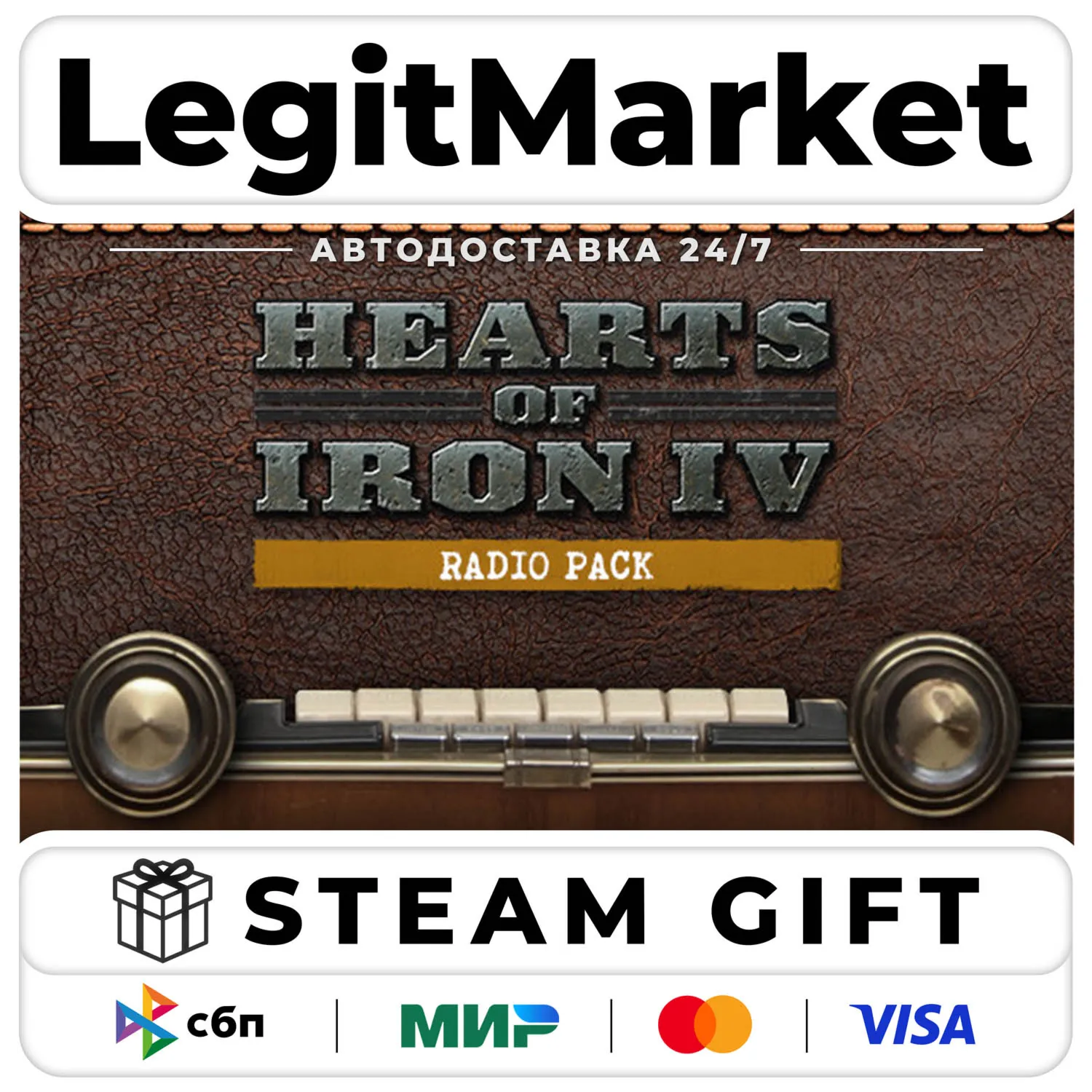 DLC Hearts of Iron IV: Radio Pack / Steam Авто / РУ + МИР