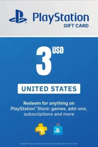 Playstation Network PSN $3 (USA) - без комиссии