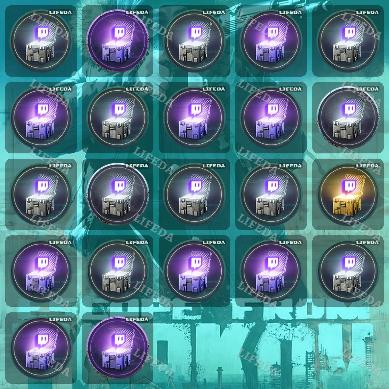 ESCAPE FROM TARKOV (EFT) 🔦【TWITCH DROPS】💰 214+ REWARDS•CRATES•SKINS•ITEMS
