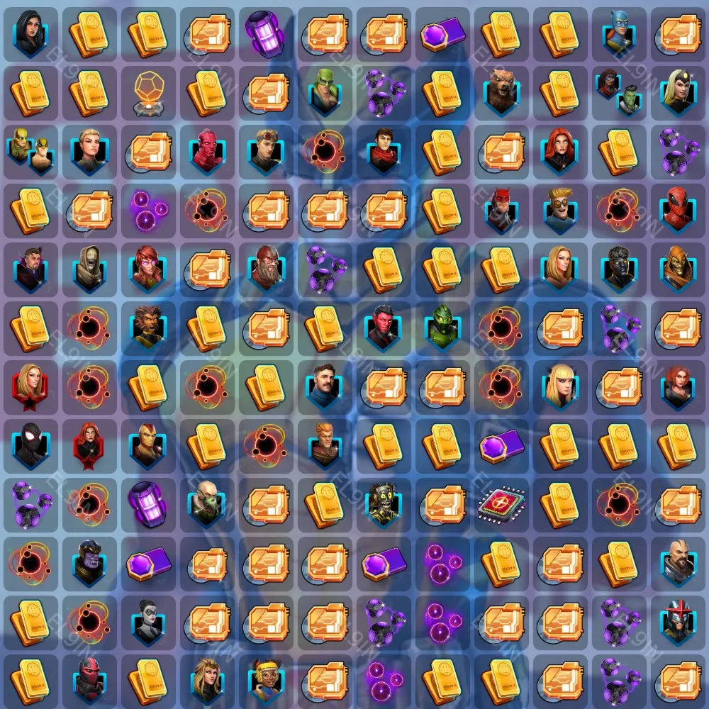 MARVEL Strike Force Твич Дропсы 144 предметов +