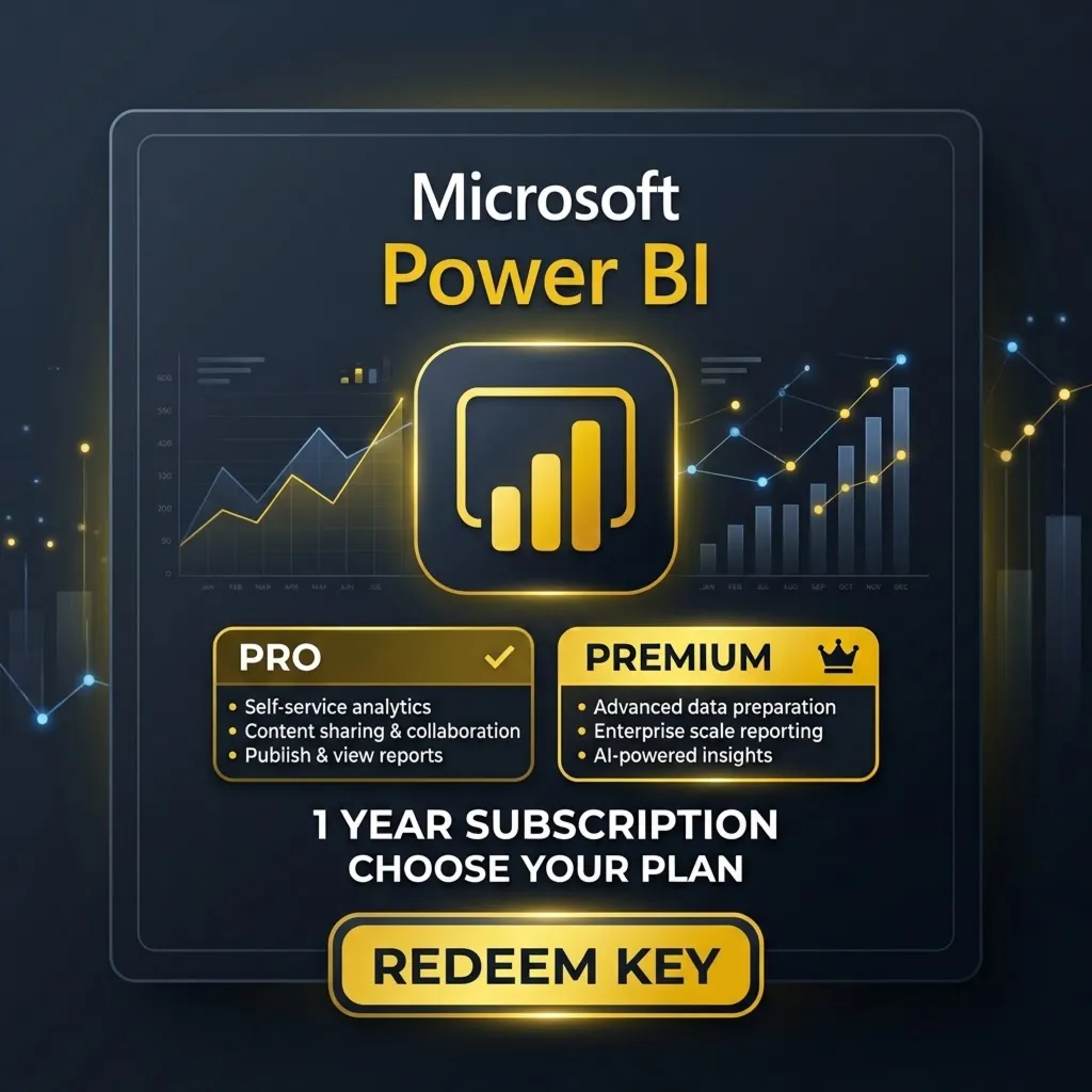 POWER BI PRO/PREMIUM 1 ГОД КЛЮЧИ