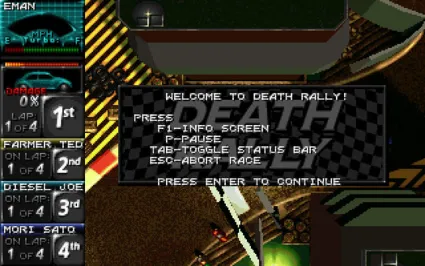 Death Rally (Classic) STEAM KEY REGION GLOBAL+РОССИЯ