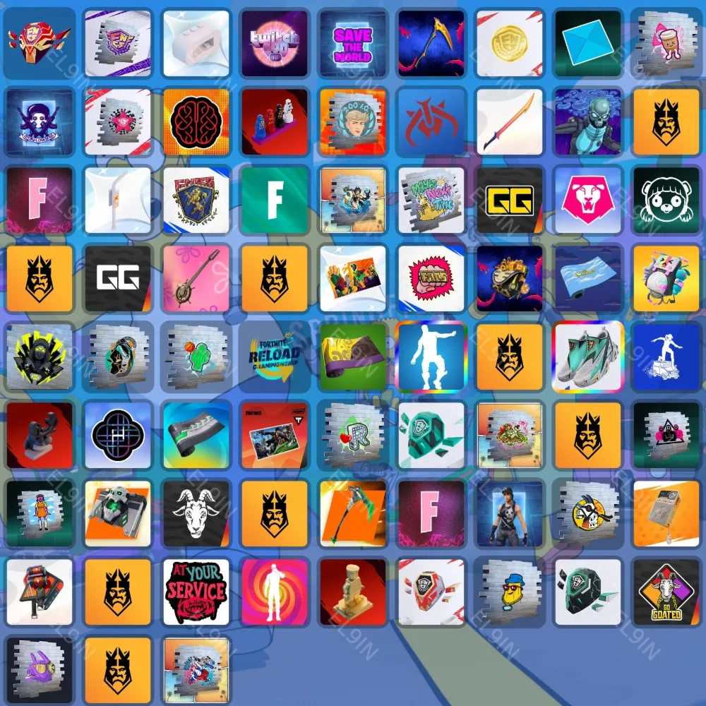 🎁Fortnite🌌Twitch Drops🎈75 items + 🎁