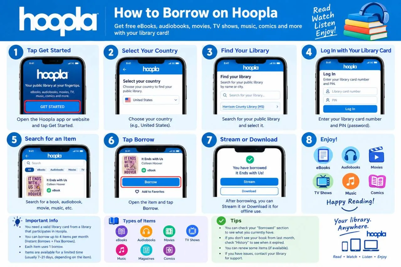 Hoopla License account 1 Months