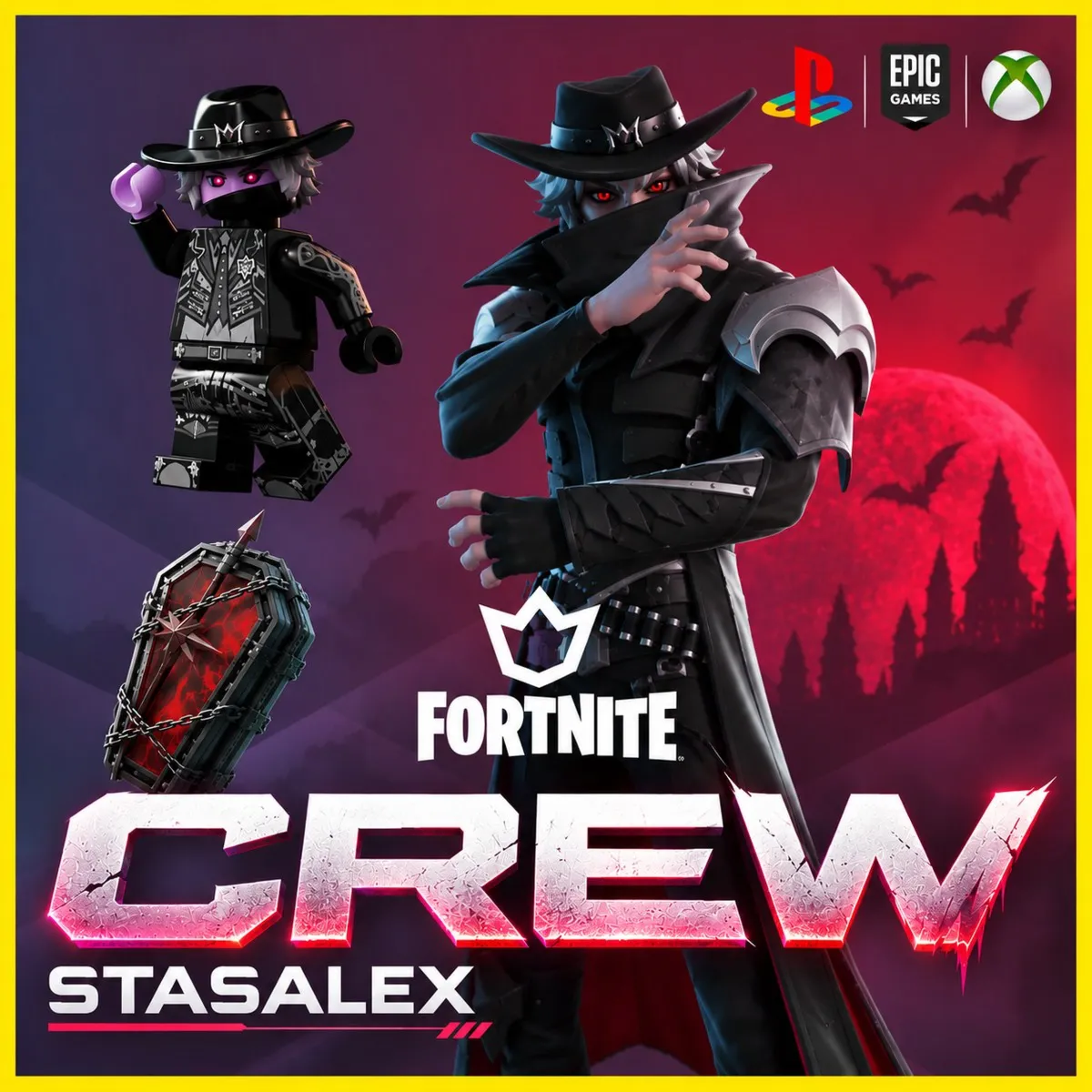 FORTNITE ОТРЯД (CREW) 1 МЕСЯЦ + БОЕВОЙ ПРОПУСК + 800 V-BUCKS | EPIC | ВСЕ ПЛАТФОРМЫ