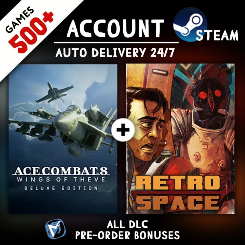 ACE COMBAT 8: WINGS OF THEVE Deluxe Edition + RetroSpace + 500 ИГР STEAM АККАУНТ