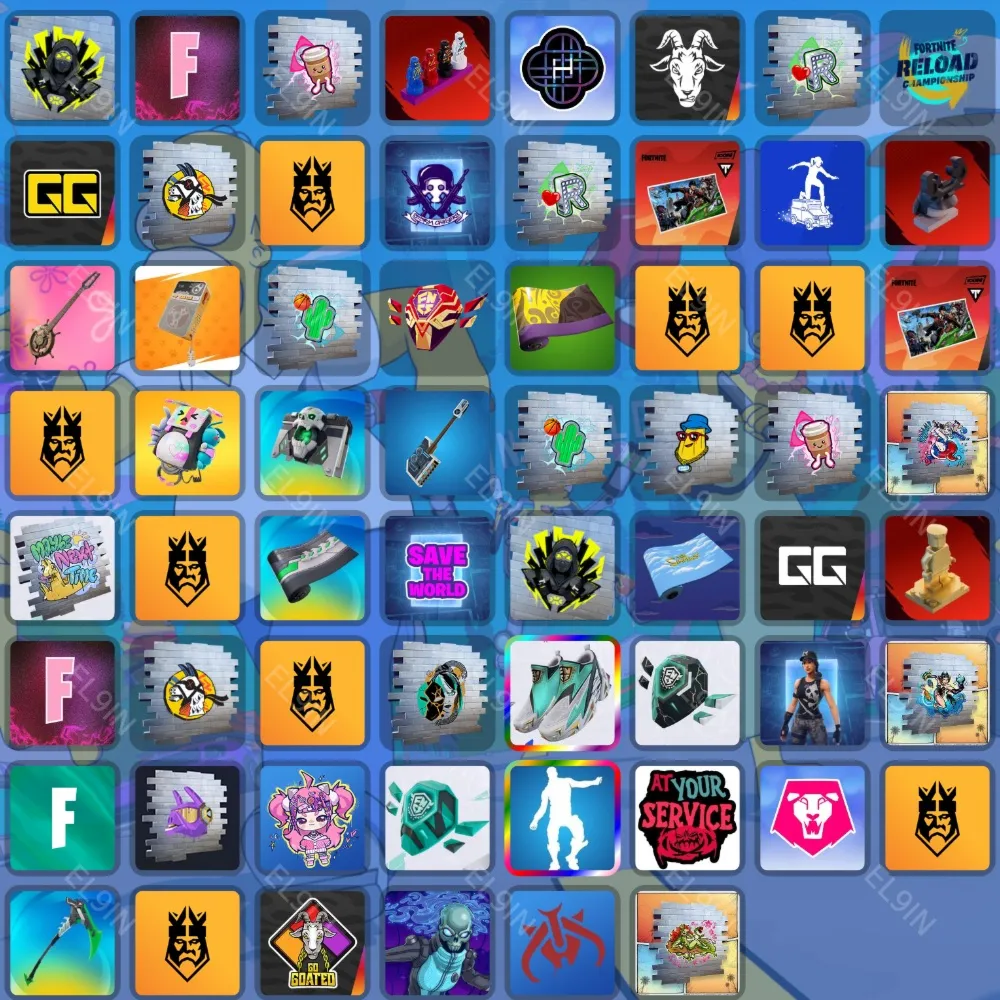 🎈Fortnite🎉Twitch Drops🎈62 items + 🎁