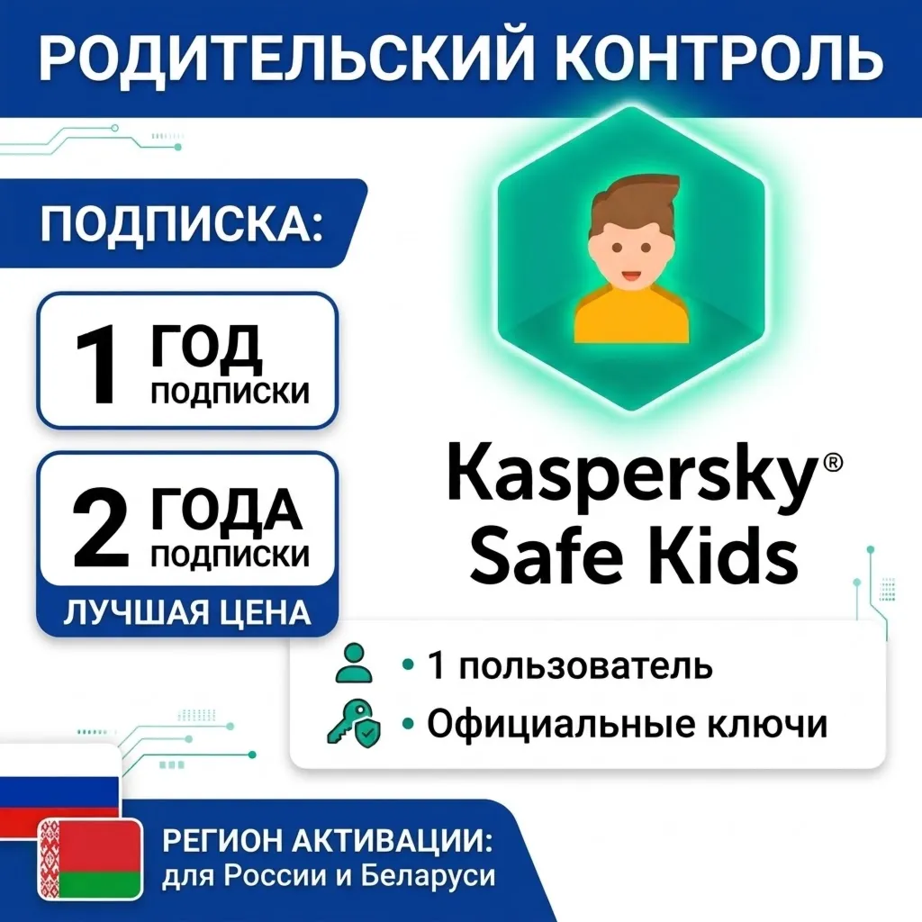 Kaspersky Safe Kids Russia KEYS Russia/Belarus