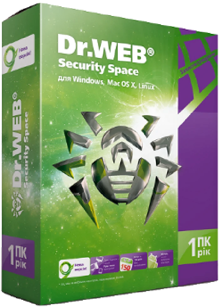 Dr.Web Security Space 1 Year 1PC 1Mob +150 day REG FREE