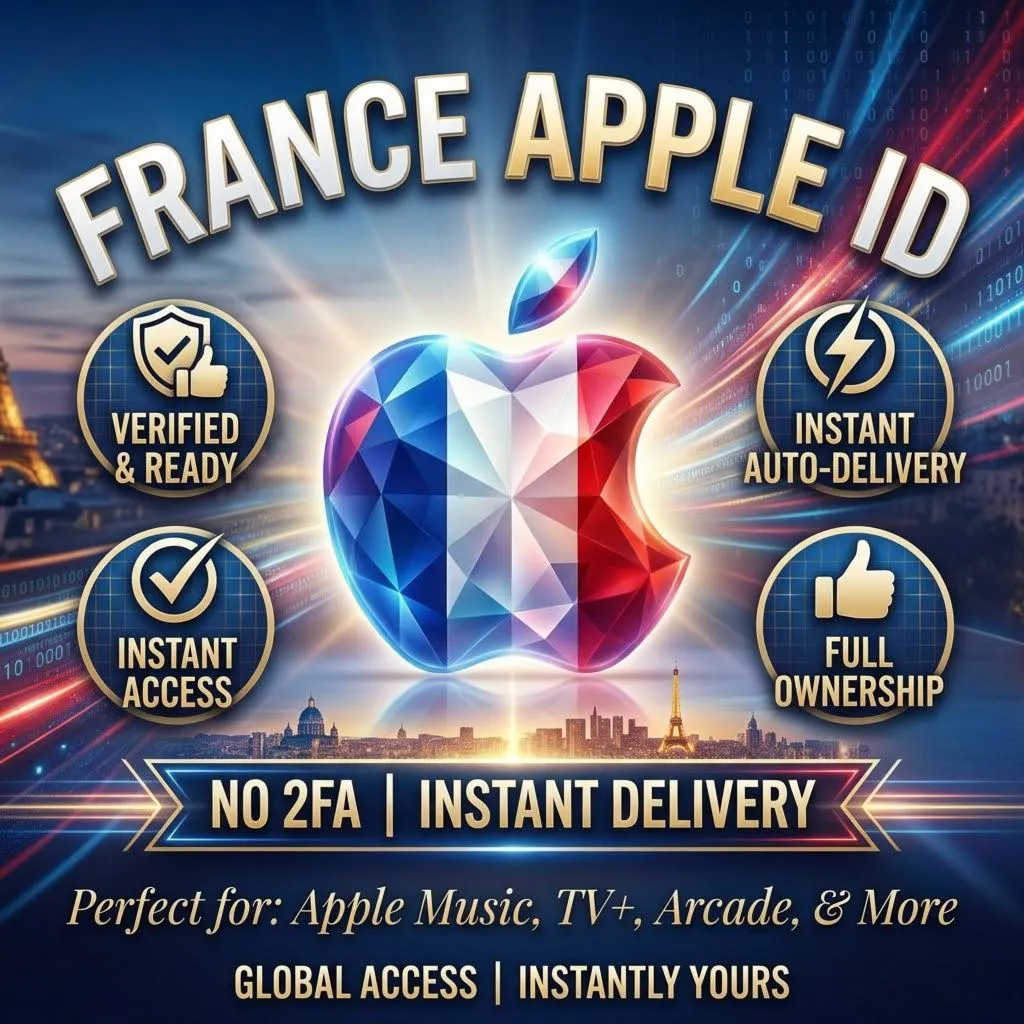 🇫🇷 Apple ID France | No 2FA | Instant Delivery 🚀