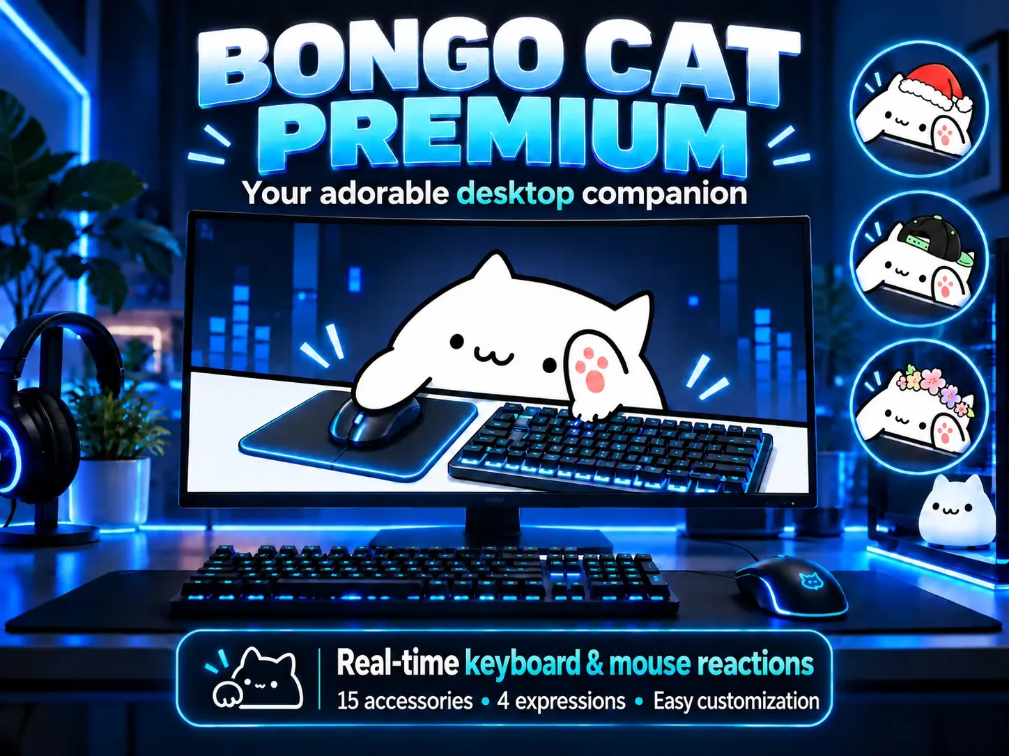 Bongo Cat Premium Windows Desktop Pet