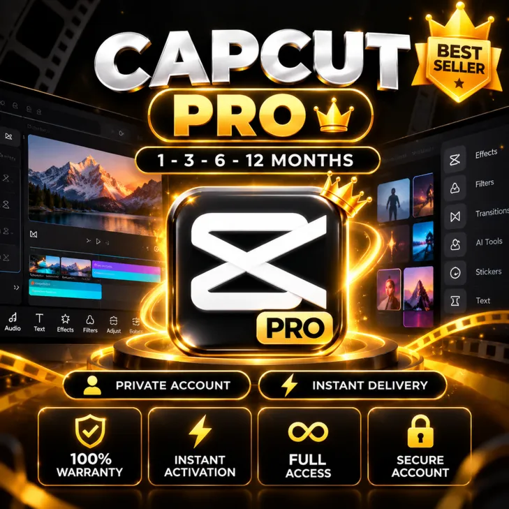 CapCut Pro Premium | Мгновенная доставка 24/7 | Полный доступ | Гарантия