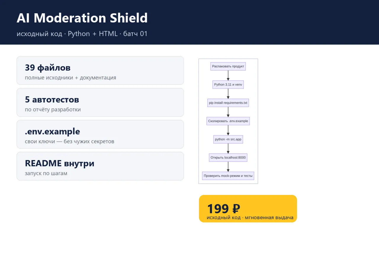 AI Moderation Shield — исходный код