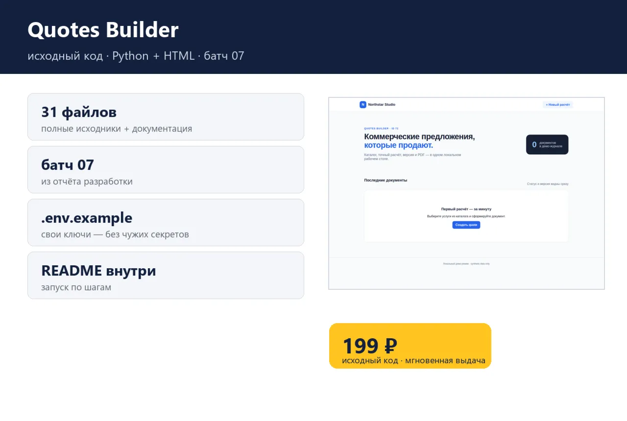 Quotes Builder — исходный код