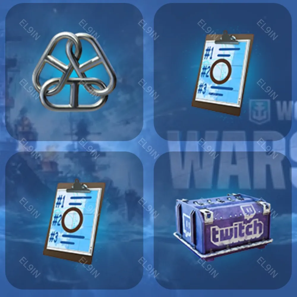📈World of Warships💥Twitch Drops🌈4 items + 🎁