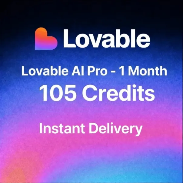 Lovable AI Pro Redeem Link | 105 Credits | 1 Month | Instant Delivery