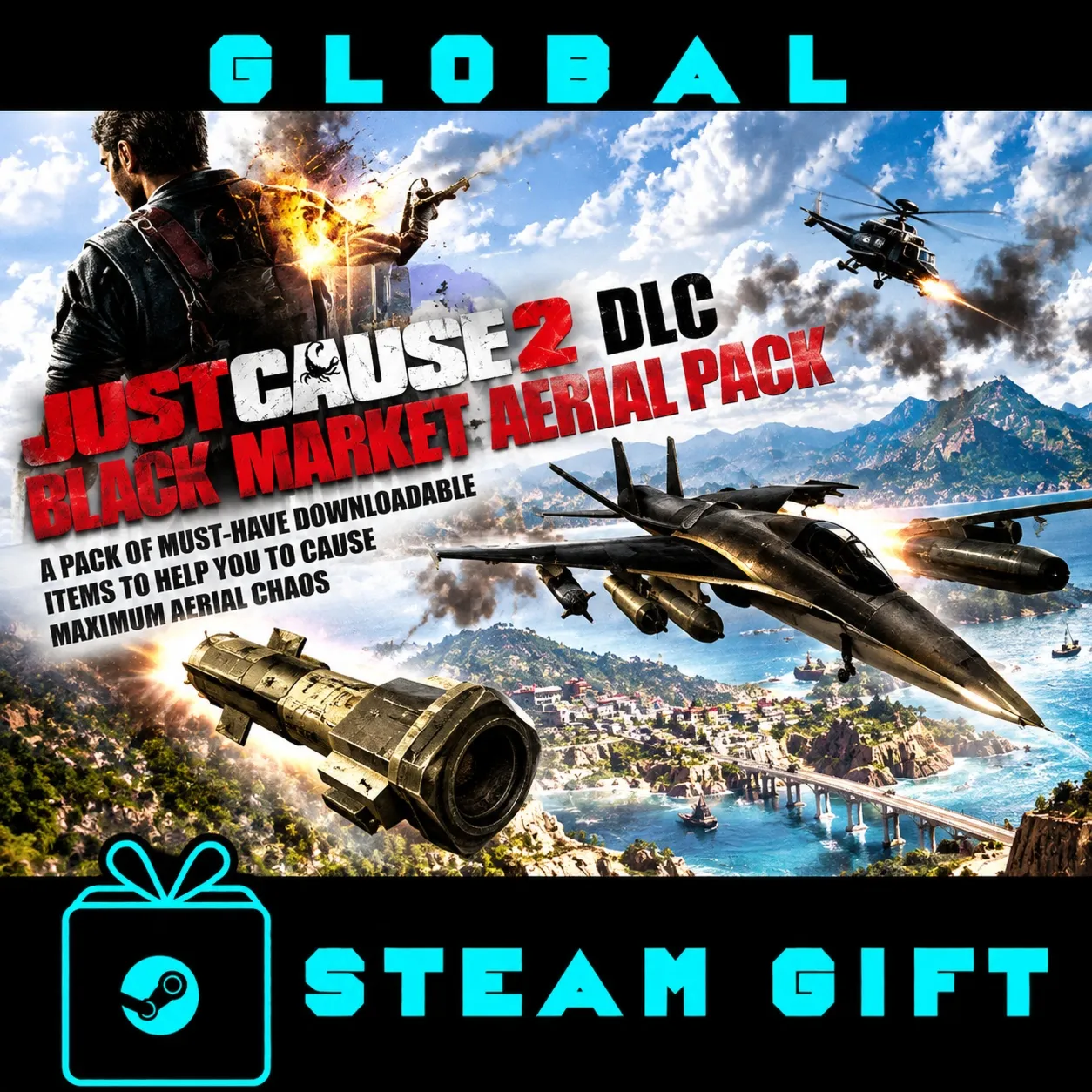 Just Cause 2: Black Market Aerial Pack DLC REG FREE