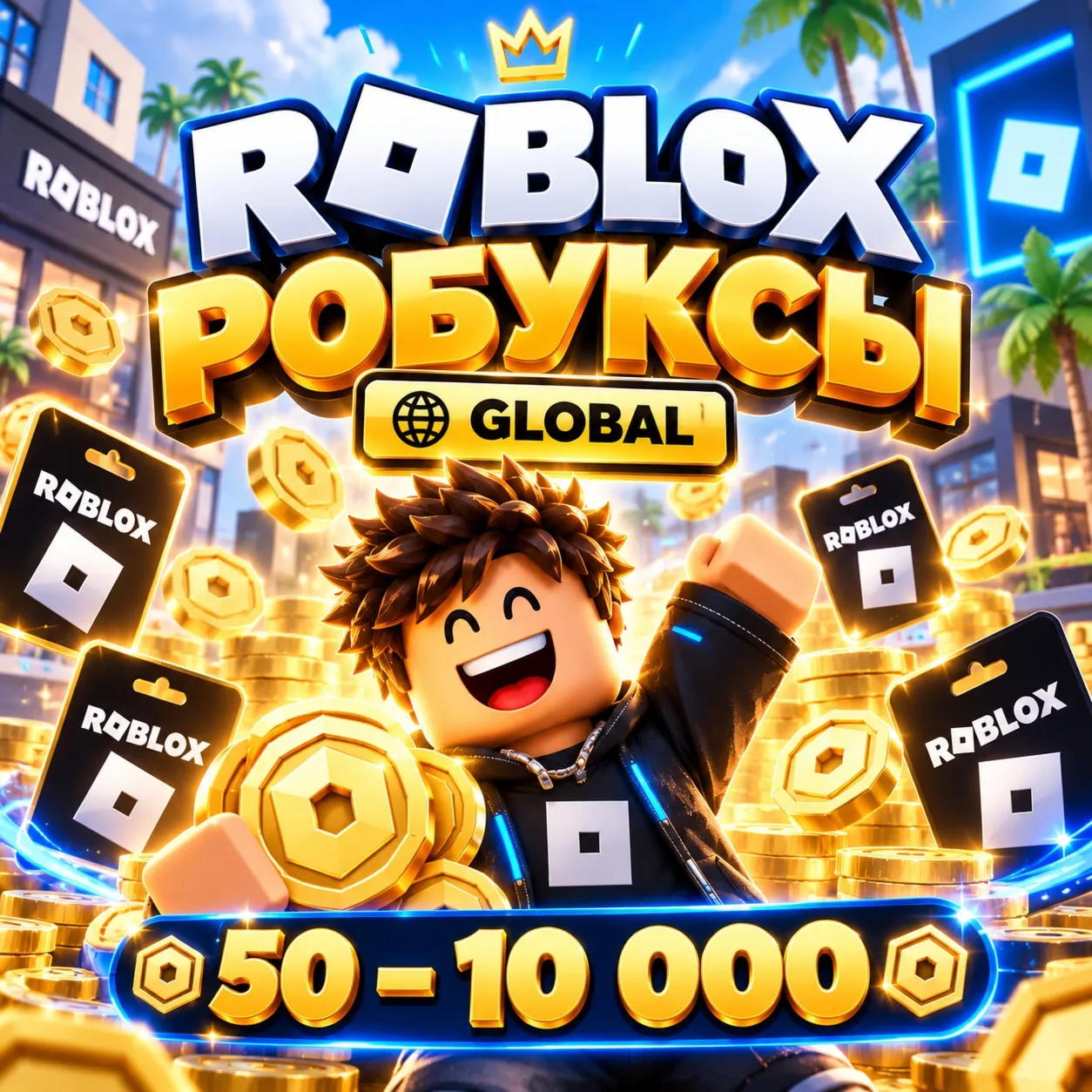 Подарочная Карта Roblox — Robux (GLOBAL)