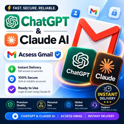 ГОТОВЫЙ ДОСТУП К CLAUDE И CHATGPT AI | АККАУНТУ GMAIL | Европейский регион