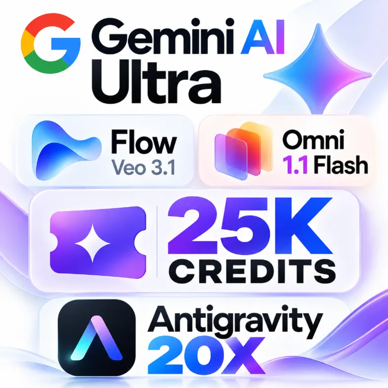 🔥 GOOGLE AI GEMINI | PRO + ULTRA 20X | 25K FLOW | ANTIGRAVITY 20X | НА ВАШ EMAIL