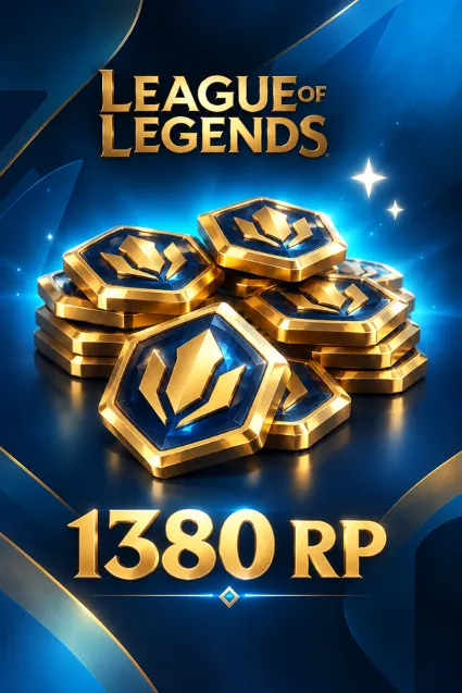 1380 RP LEAGUE OF LEGENDS БЫСТРОЕ ПОПОЛНЕНИЕ НА РУ СЕРВЕР