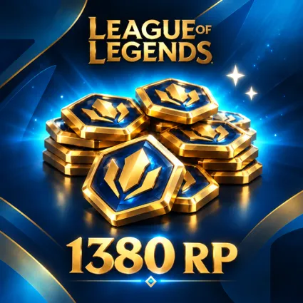 1380 RP LEAGUE OF LEGENDS БЫСТРОЕ ПОПОЛНЕНИЕ НА РУ СЕРВЕР