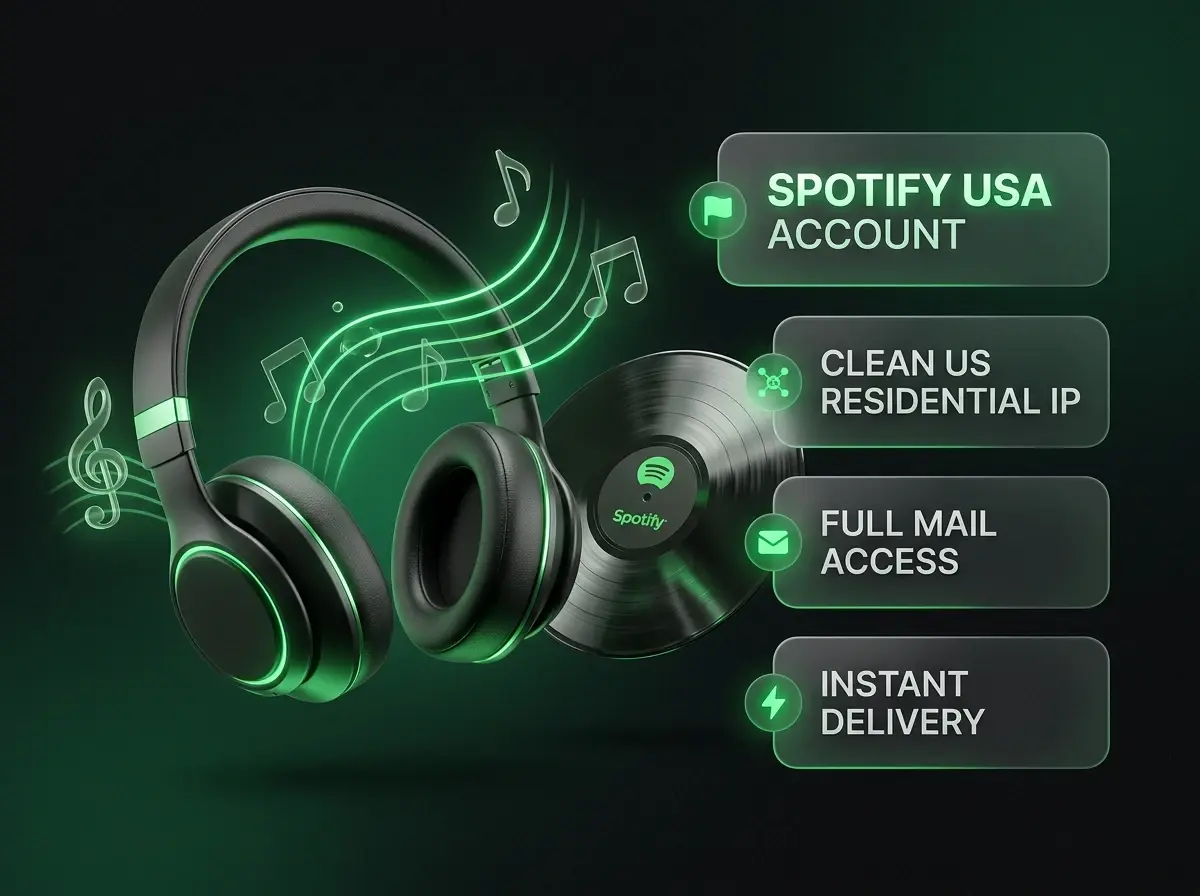Spotify аккаунт (США / USA) | Чистый Free | Полный доступ + Родная почта Hotmail