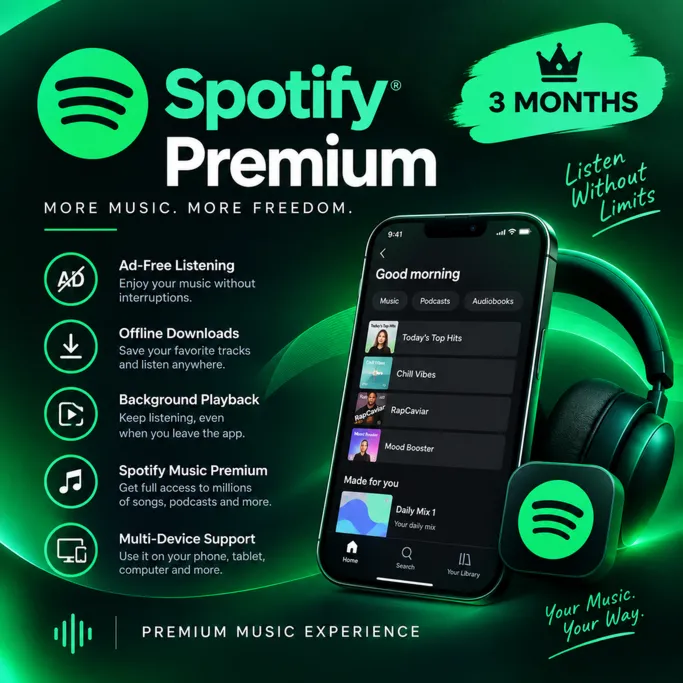 3 месяца подписки Spotify Акаунт Быстрая доставка