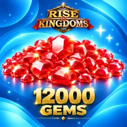 12000 ГЕМОВ RISE OF KINGDOMS БЫСТРОЕ ПОПОЛНЕНИЕ НА АККАУНТ