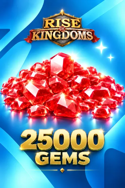 25000 ГЕМОВ RISE OF KINGDOMS БЫСТРОЕ ПОПОЛНЕНИЕ НА АККАУНТ