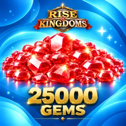 25000 ГЕМОВ RISE OF KINGDOMS БЫСТРОЕ ПОПОЛНЕНИЕ НА АККАУНТ
