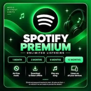Spotify Premium 1-12 Months Subscriptions