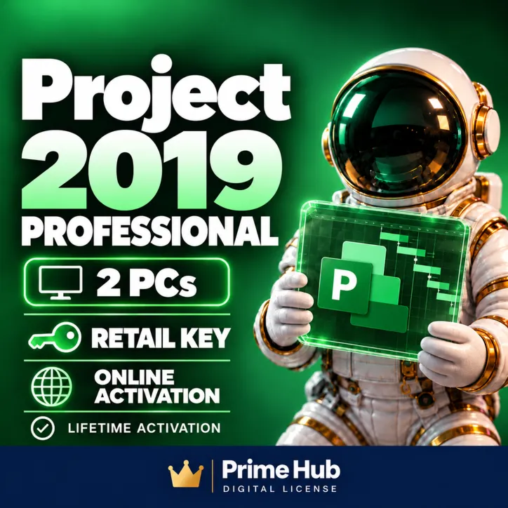 Project 2019 Pro | 2 ПК | Retail Online | Бессрочно | Мгновенно