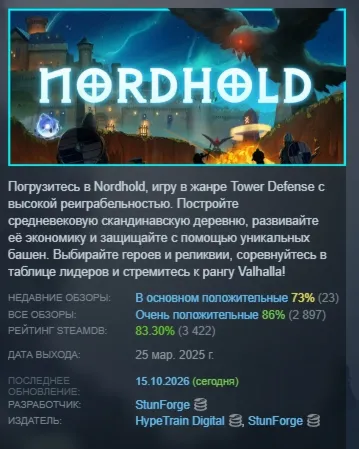 Nordhold Steam KEY REGION GLOBAL+Россия Лицензия