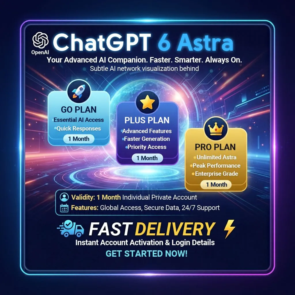 ChatGPT 6 ASTRA PLUS | PRO ПОДПИСКА НА 1 МЕСЯЦ ЛИЧНЫЙ АККАУНТ
