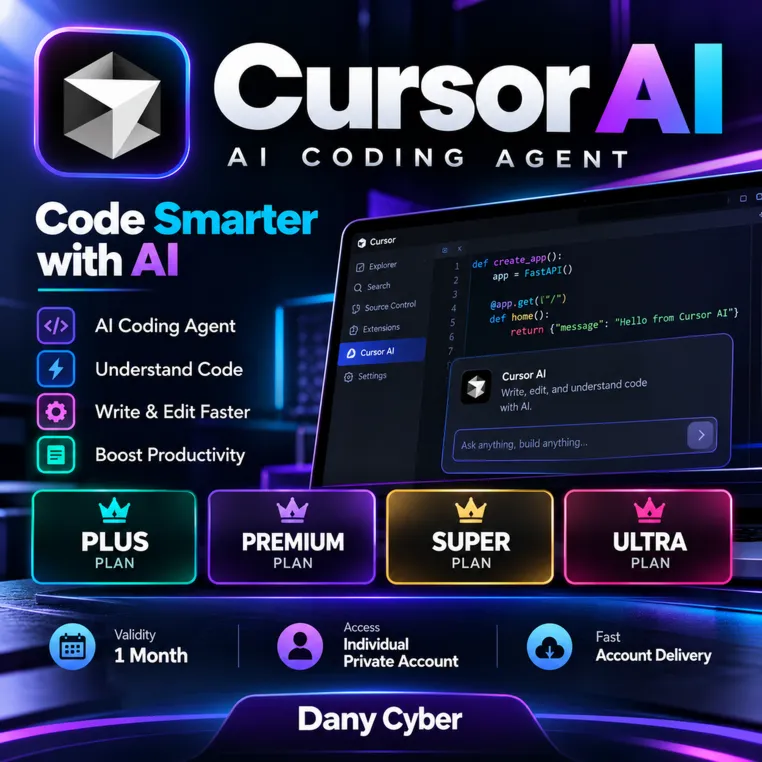 CURSOR AI PLUS / PREMIUM / SUPER — персональная подписка на 1 месяц (новая или продле