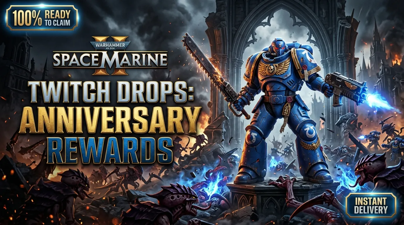 Space Marine 2 Twitch Drops: Шлем Infiltrator + Очки • 100% Готов
