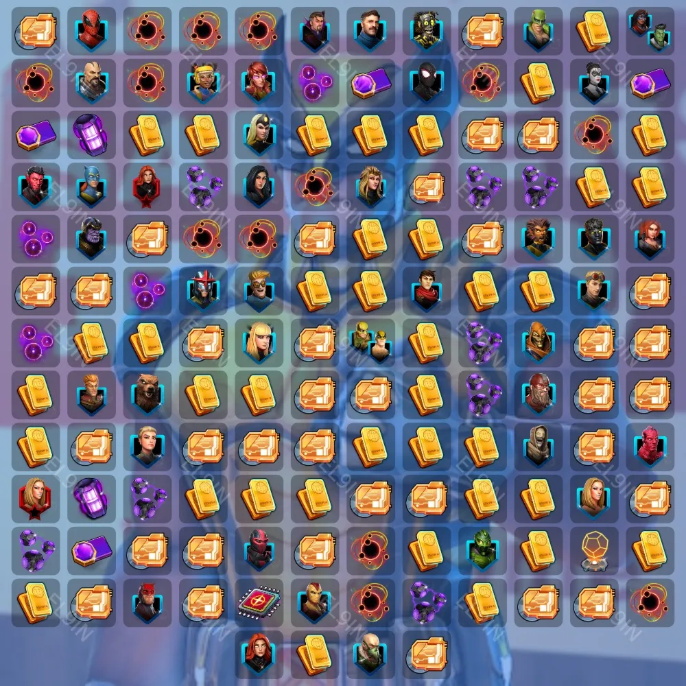 💡MARVEL Strike Force👑Твич Дропсы🎉148 предметов + 🎁