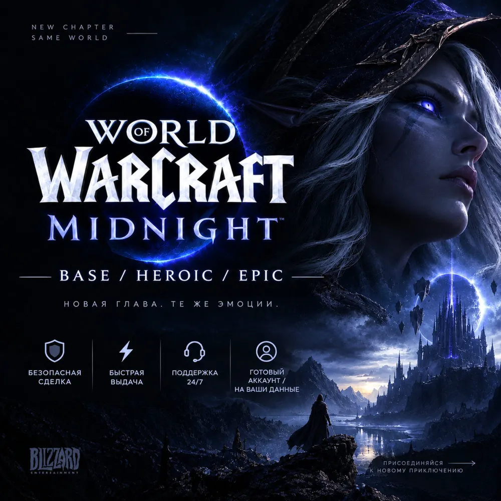 World of Warcraft: Midnight — Base/Heroic/Epic | [ГОТОВЫЙ АККАУНТ/ НА ВАШИ ДАННЫЕ]