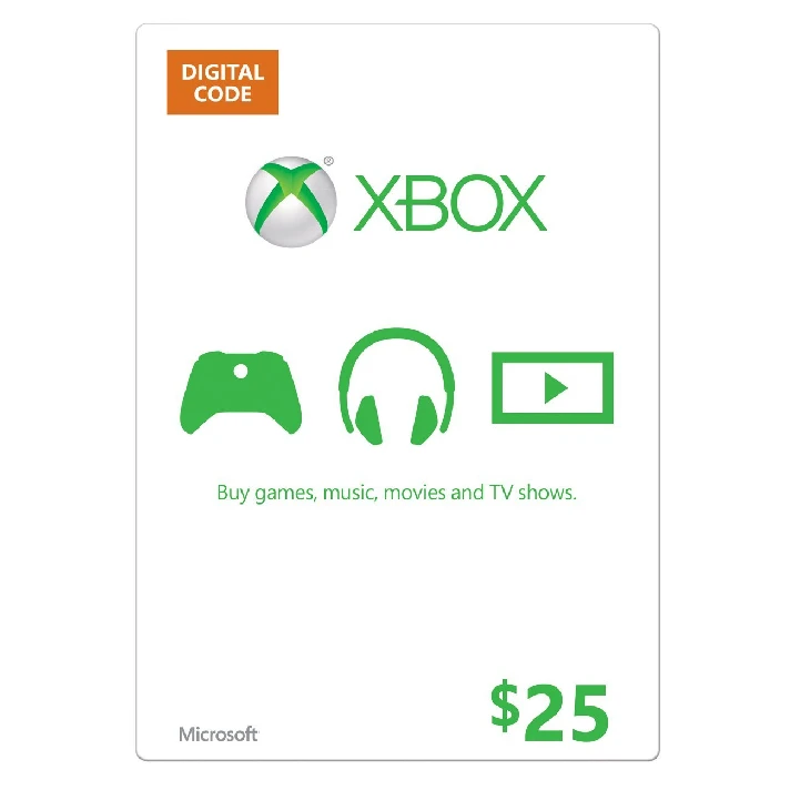 Xbox Live 25 USD CARD USA + 48 h GOLD - SUPERDISCOUNTS