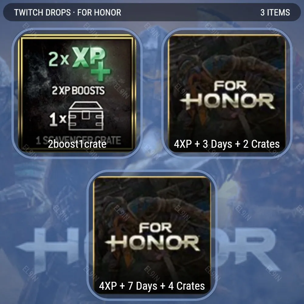 🎯For Honor📈Твич Дропсы💥3 предметов + 🎁