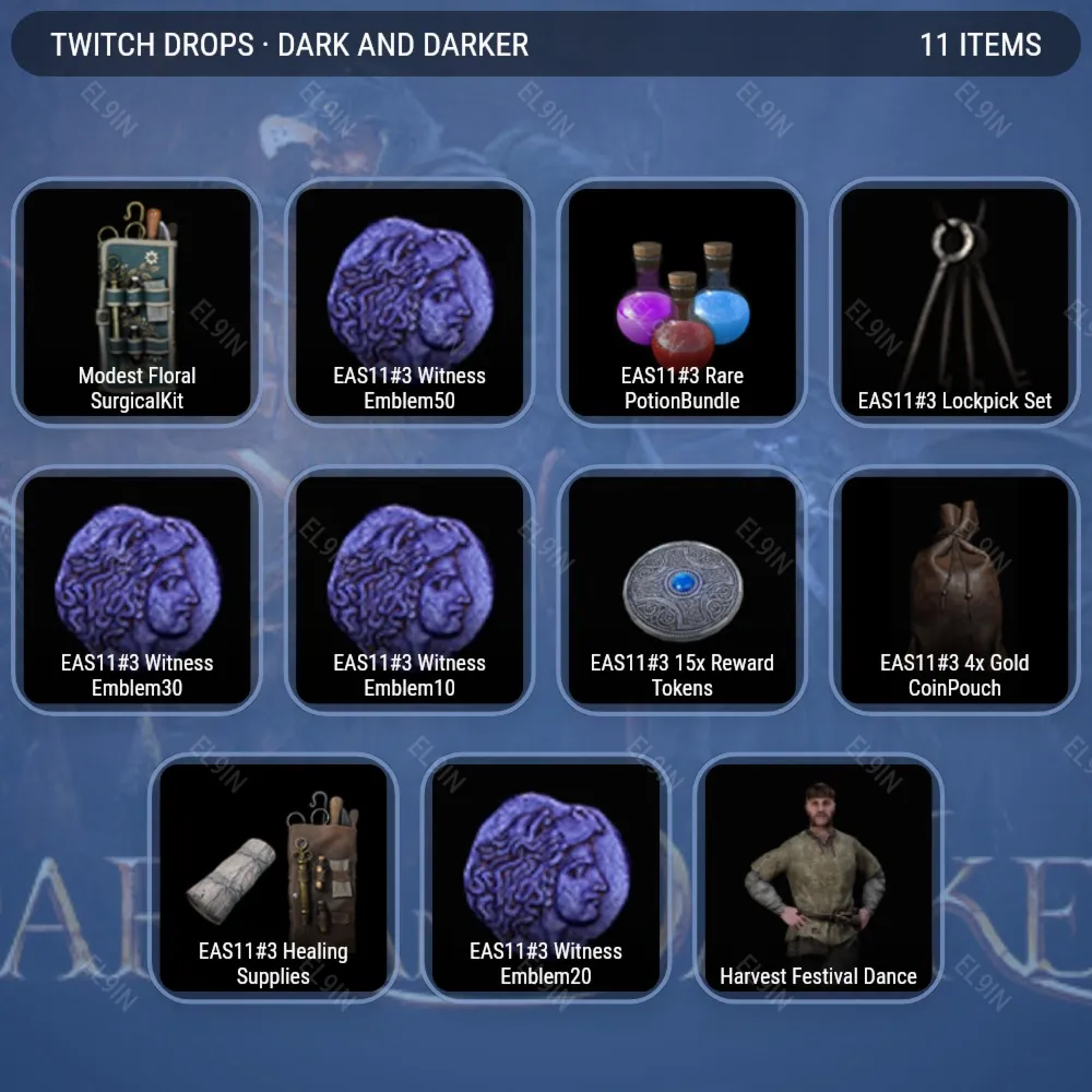 💎Dark and Darker🎯Твич Дропсы🧨11 предметов + 🎁